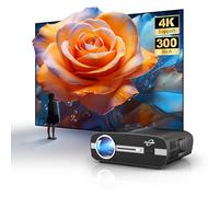 Projecteur LED lumière du jour 1000 ANSI, projecteur de cinéma maison intelligent 4K plafond 1080p FHD projecteur Android 5G WiFi6 Bluetooth pour jeux vidéo Compatible avec HDMI USB RJ45 LAN 50 % Zoom