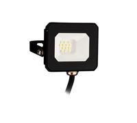 PROJECTEUR LED NOIR 10W 850 LUMENS 4000K IP65 SANS DETECTEUR