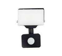 Projecteur LED, Orno, 10W avec PIR, 800lm, IP44, 4000K, blanc/noir