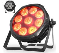 Projecteur LED par étanche Dextérieur, Projecteur Wash 14x15w, Projecteur De Scène Wash/Stroboscope 4 en 1, Perles De Lampe LED Rgbw (9)