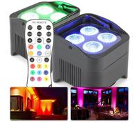 Projecteur LED PAR haut de gamme - BEAMZ - BBP94 - 4 LEDs RGBW - Autonomie 9h