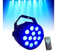 Projecteur LED par LED avec télécommande - Éclairage de scène DMX512 RGBW - Effet de lumière - Avec télécommande - Pour show bar, DJ, KTV, discothèque, anniversaire, fête, Halloween