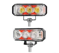 Projecteur LED pour aluminium Alliage 300m Portée Projecteur | 6 modes lumière, adaptabilité conditions, visibilité accrue, sécurité nuit, montage pour avant moto(A)