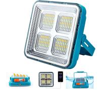 Projecteur LED Rechargeable 7000LM, Solaire, 4 Modes, 12000mAh, USB, Lampe de Travail Pliable