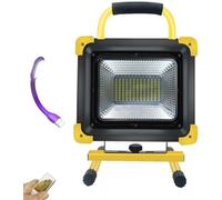 Projecteur LED Rechargeable, projecteur Portable sans Fil, 600 W 180 LED 8 000 LM, Lampes de Travail, télécommande, Port de Chargement USB, Batterie intégrée 31 840 mAh, Lampe de Secours pour