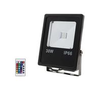 Projecteur LED RGB 30W Extérieur IP66 Plat NOIR