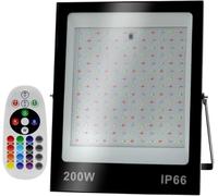 Projecteur LED RGB Ac220v 30w 50w 100w 200w Projecteur Changement De Couleur Ip66 Étanche Éclairage Extérieur Projecteur Réflecteur Mural Lumière Ambiante