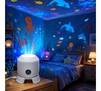 Projecteur LED rotatif dynamique, rechargeable et alimenté par USB