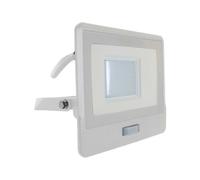 V-TAC Projecteur LED - Samsung - Capteur PIR - IP65 - Blanc - 30W - 2340 Lumens - 4000K