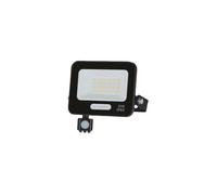 Projecteur LED SMD IP65 Corps Noir avec Capteur - 20W - 1800lm - 4000K Blanc Naturel - 123.5x149x27.5mm - Noir OP-FL15852