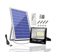 Projecteur Led Solaire Exterieur Mural Avec Telecommande 400-800W, Spot Lumières De Sécurité Solaire Capteur De Lumière Avec Câbles 8m, Solaire Applique Murale IP65 étanc(Size:400W solar flood lights)