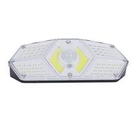 Projecteur led solaire extérieur noir éclairage blanc avec détecteur mouvement et luminosité