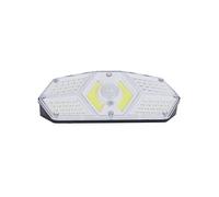 Projecteur led solaire extérieur noir éclairage blanc avec détecteur mouvement et luminosité - -
