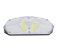Projecteur led solaire extérieur noir éclairage blanc avec détecteur mouvement et luminosité