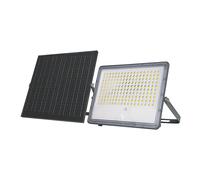 Projecteur LED solaire extérieur noir Luceco avec détecteur 4000K IP65 3500lm