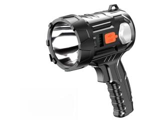 Projecteur LED solaire rechargeable, haute luminosité, portable, avec chargement USB, lampe de poche étanche pour camping, promenade du chien, pannes de courant
