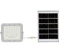 Projecteur LED Solar V-TAC 10W Télécommande, AUTO, Minuterie, IP65 Blanc VT-80W-W 6400K 800lm
