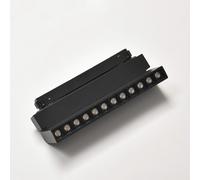Projecteur LED sur Rail Magnétique 48V DC 12W NOIR Orientable - Blanc Neutre 4000K - 5500K