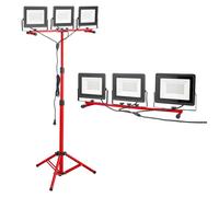 Projecteur LED sur trépied - DUOKU - RBSDGZD-007 - 150 W - 15 000 lm - IP65, têtes orientables