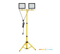 Projecteur LED de chantier TIGRA TRÉPIED 2x100W 4000K IP54 blanc naturel