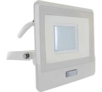 Projecteur LED V-TAC 30W SAMSUNG CHIP Motion Sensor White Cable 1M VT-138S-1 6400K 2340lm 5 Years Warranty
