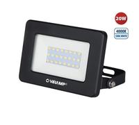 Projecteur LED - VELAMP - PADLIGHT5 - 20W - IP65 - 4000K - Noir