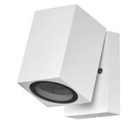 LEDVANCE Applique d'extérieur ENDURA Classic Cube ADJ WALL, blanc, culot GU10 (max 35W), peut être équipée d'une lampe normale ou intelligente, tête orientable, protection IP44