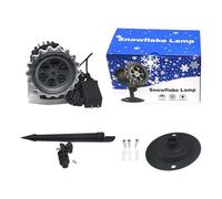 Projecteur Lumineux à Effet Flocons de Neige,Lampe d'Ambiance avec Chute de Neige - Pour Décor Fêtes Noël Anniversaire,Décoration Festive pour Mur Fenêtre Chambre Jardin Patio et Extérieur