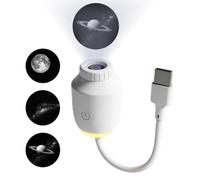 Projecteur Lumineux - avec 3 Films de Projection Coulissants,Lampe de Projection à LED,Pour La Maison Et La Salle De tes, Anniversaires, Méditation, Le Sommeil, Garçons Et Filles