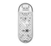 Projecteur lumineux pour portière de voiture - 8 cm, lumière LED magnétique avec capteur de bienvenue | Chargement USB étanche - Coque en PVC à économie d'énergie | Lampe de sécurité pour voiture