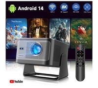 Projecteur Magcubic 900ANSI 1080P Natif HY350Max, Mise au Point Automatique 6D, Correction Trapézoïdale, Télécommande Vocale, 2+16GB WiFi6 BT5.4 8K Extérieur HY350MAX-B-Voice RC