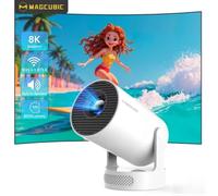 Projecteur Magcubic HY300 Pro+ 8K Wifi6 290ANSI Android 14 Double WIFI Allwinner H726 BT5.4 1280x720P Cinéma Domestique Extérieur Portable HY300Pro NewGrey