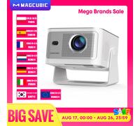 Projecteur Magcubic HY350Max 900 ANSI Android 14 à mise au point automatique, prend en charge la 8K native et la 1080P avec Wifi6 BT5.4 16G Allwinner H726 portable HY350MAX
