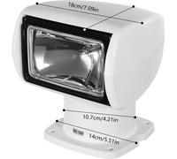 projecteur marine 100W, luminosité 2500 lumens, télécommande, BLANC