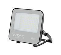 Slim LED Floodlight 50W V-TAC Cable 1m Black 3000K IP65 - 231996