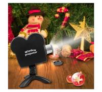 Projecteur Noel Exterieur Projecteur holographique for fête d'halloween et de noël, Mini cinéma maison, décoration de jardin, projecteur intérieur et extérieur, spectacle d'éclairage Effets Magiques D