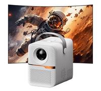 Projecteur P10 Portable avec Android 10,Mini Projecteur WiFi & Bluetooth, 400 Lumens LED,Résolution Native 720p Support 1080p, pour Chambre, Camping,Cinéma Extérieur(Blanc)
