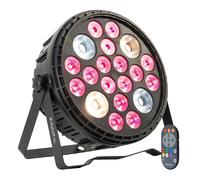 Projecteur Par Ibiza Light BIGPAR-16RGBW4WWCW - Projecteur PAR XXL 16 LED 4W RGBW 4-EN-1 + 4 LED 30W Blanc Chaud / Froid