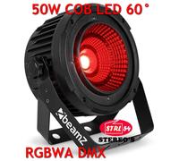 Projecteur PAR LED 50W COB 60° RGBWA DMX Color Mix + Stroboscope + DImmer 150623