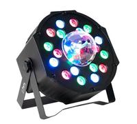 PROJECTEUR PAR Party Sound & Light PARTY-PAR-ASTRO - 7 canaux DMX A LED, 18 LED RVB, AVEC ASTRO, Effet Astro 3 LED, Etrier