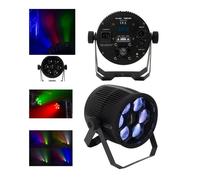 Projecteur PAR PRO 6 x 10 W, RGBW (4 en 1) Bee Eye LED RGBW 2 en 1 Effets kaléidoscopiques