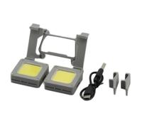 Projecteur/phare rechargeable pour DJI Flip LED Night Flight Light avec 3 modes d'éclairage : fort, faible et stroboscopique Accessoires pour drones (Phare avant gris+support arrière)