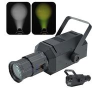 Projecteur Pinspot,Mini Éclairage D'imagerie,Blanc Pur+Couleurs Chaudes,Mise Au Point Réglable,Rendu des Couleurs Élevé,Commande Vocale/Autopropulsée,Affichage Numérique,pour DJ,Discothèque
