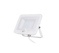 Projecteur plat + détecteur de mouvement IP65 2000lm - Blanc - Voltman