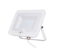 Projecteur plat + détecteur de mouvement IP65 2000lm - Blanc - Voltman