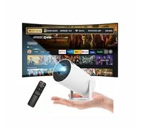 Projecteur Portable 4K 1080p natif, Mini projecteur Portable WiFi 6 & Bluetooth Retroprojecteur 180° HDMI Video Projecteur Bluetooth, projecteur Android 11.0 avec Haut-Parleur