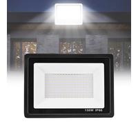 Projecteur portable 50 W LED de travail 3500 lm Éclairage extérieur résistant aux intempéries avec support de montage pour cour et terrasse