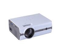 Projecteur Portable Mini 1500 lux LCD LCD Home Cinéma Projecteur 2000 Heures LED Life Max 130" Display 1080P HDMI/VGA/AV/USB/SD pour Home Entertainment (White)
