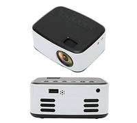 Projecteur Portable, Mini Projecteur WiFi Full HD 1080P Noir Blanc pour Smartphone Tablette Ordinateur TV Stick pour (Prise UE)