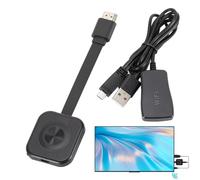 projecteur Portable - Projecteur TV 4K, vidéoprojecteur Compact | Projecteur HD sans Fil pour téléphones, projecteur de Poche pour Documents et Musique pour cinéma Maison et démos pour Le diverti